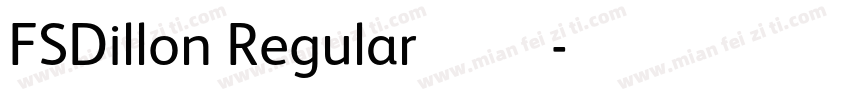FSDillon Regular 字体字体转换